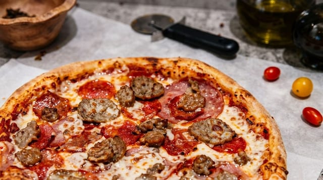 Amante Della Carne Pizza.