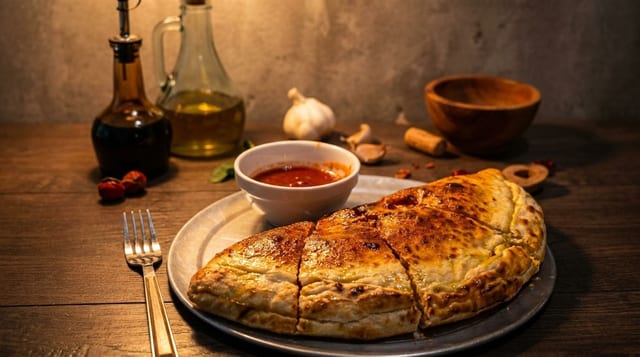 Ham & Cheese Calzone.
