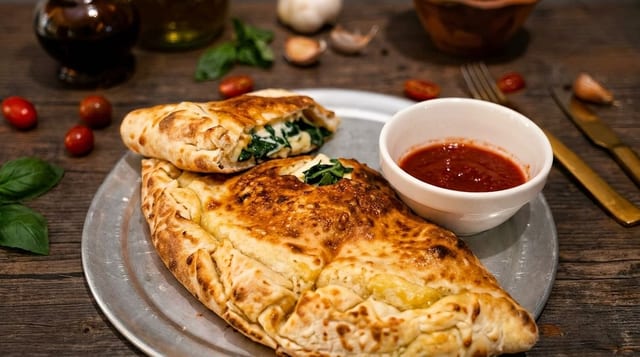 Spinach Calzone.