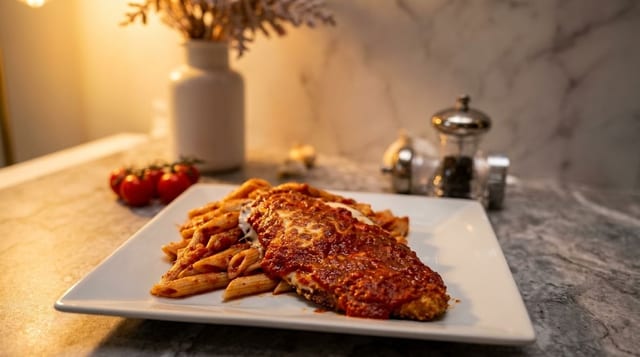 Eggplant Parmigiana.