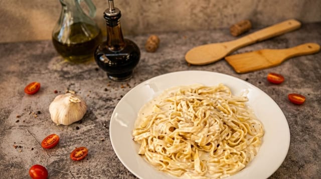 Fettuccine Alfredo.